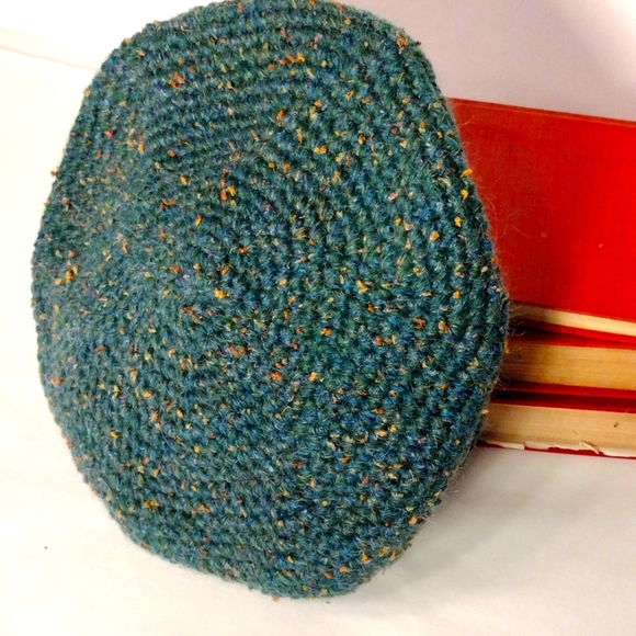 Mohair Blend New Crocheted Soft Non-wool Unisex  Beret Fuzzy XL - Picture 2 of 8